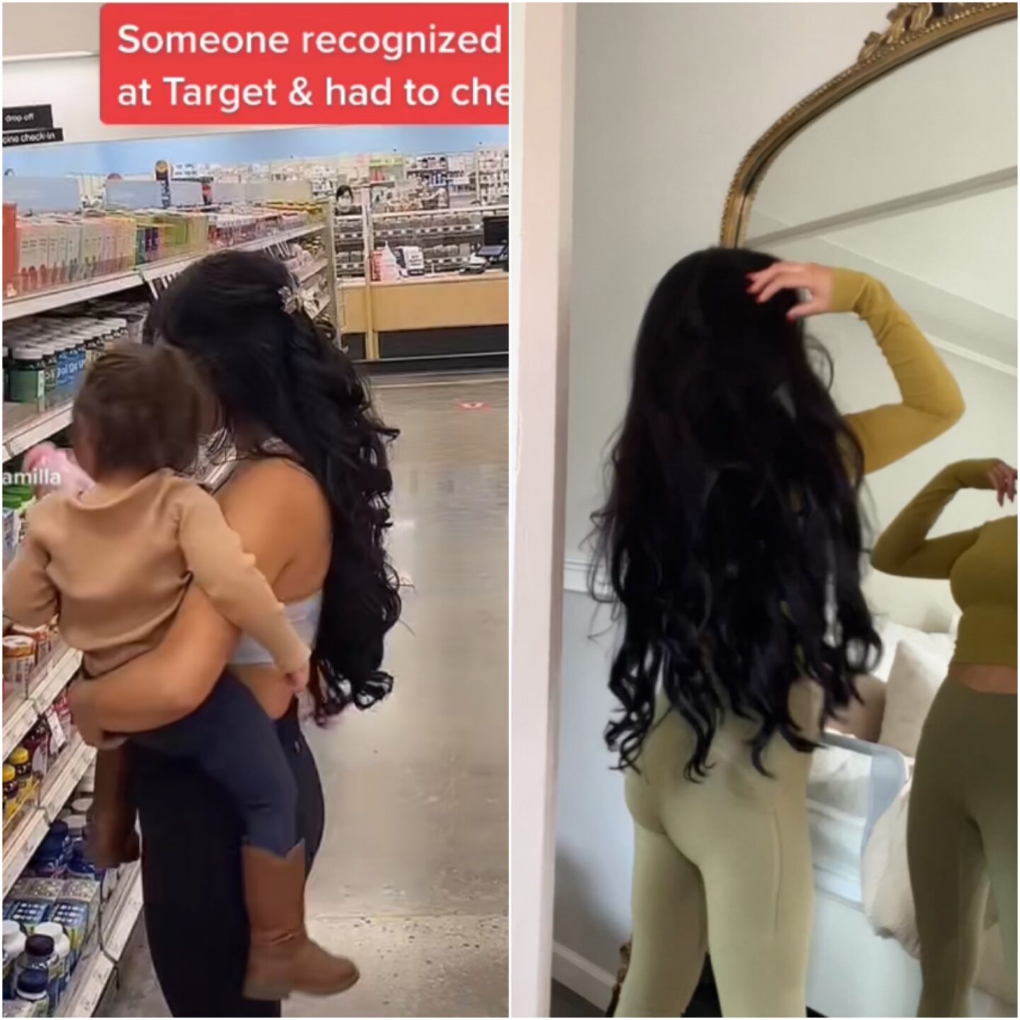 woman with long hair showing hair growth transformation